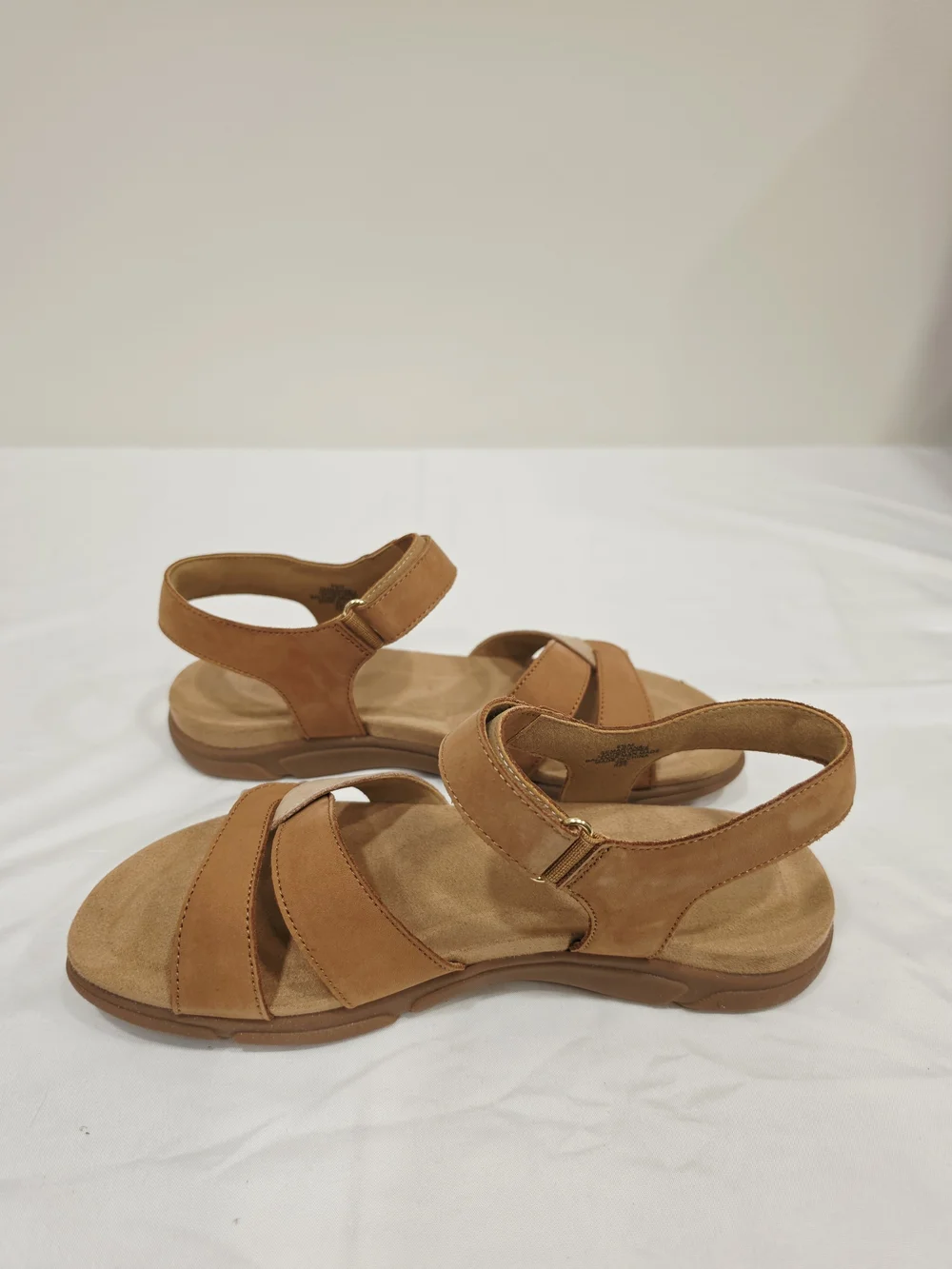 Easy Spirit Women's Semarian Two-Tone Rust Tan Slingback Sandals